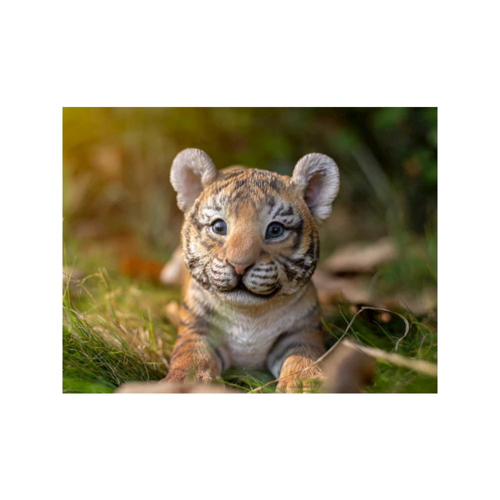 Playing Tiger Baby Statue. Picture 4