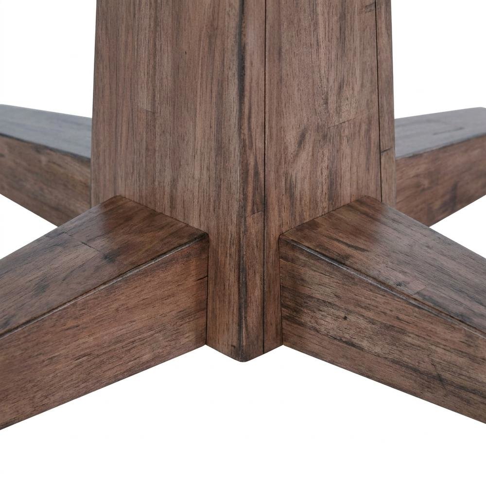 Solid Wood Game Table, Round Poker Table with Convertible Dining Surface. Picture 5