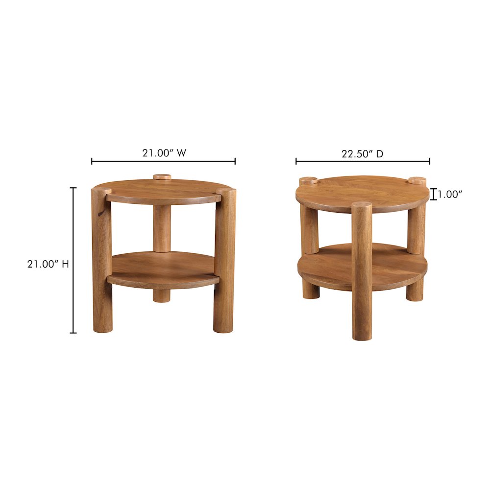 Olsen Accent Table Vintage Brown. Picture 7