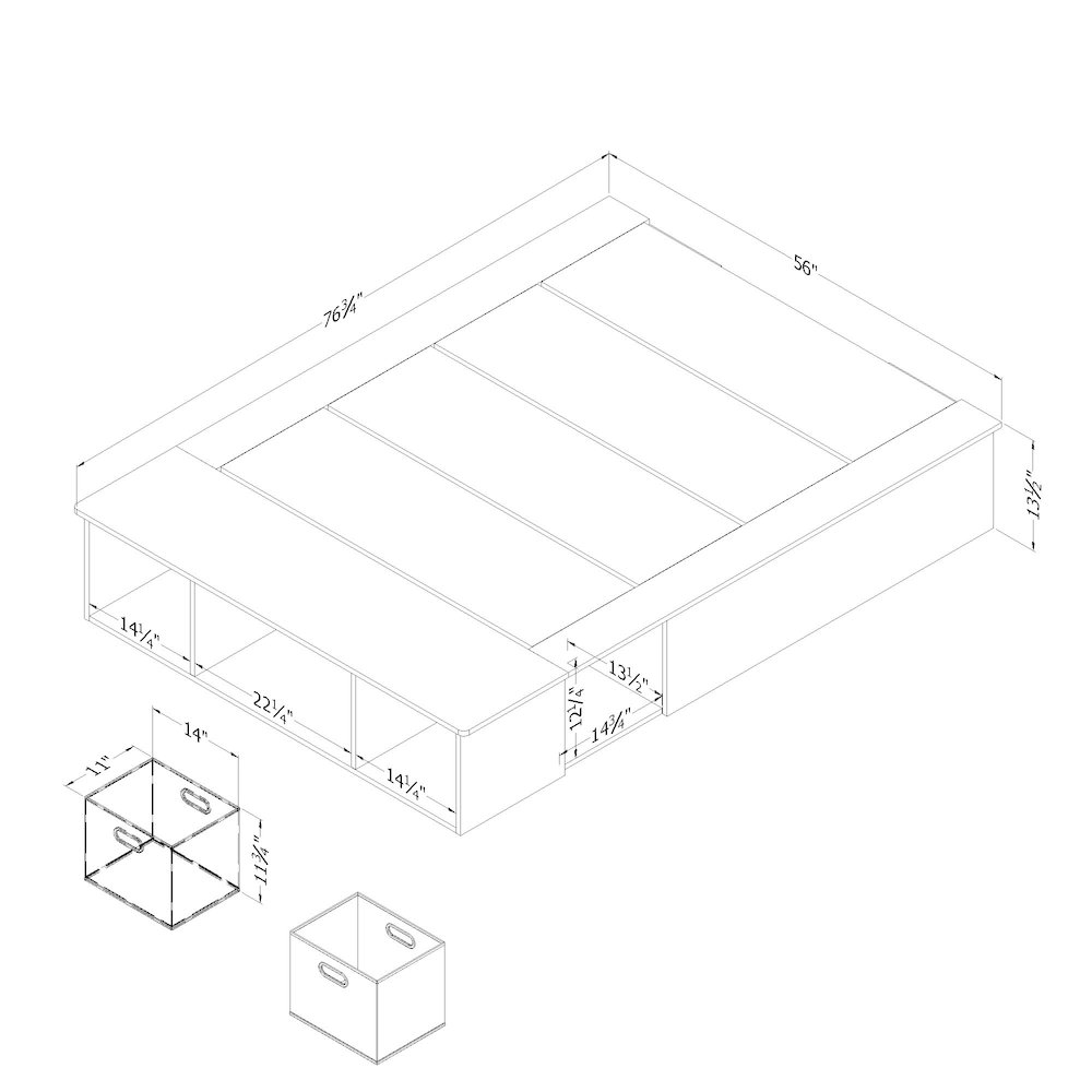Vito Storage Bed, Pure Black. Picture 5
