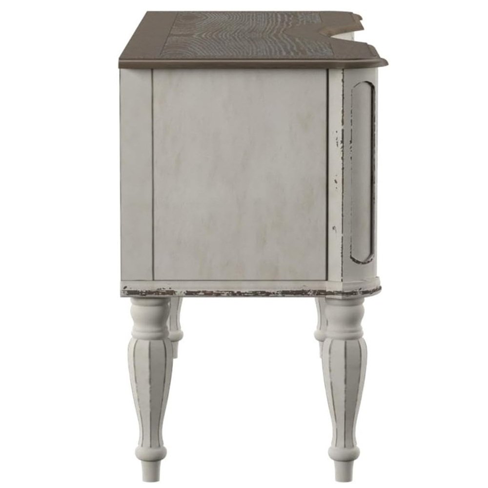 Magnolia Manor Vanity Desk in Antique White. Picture 4