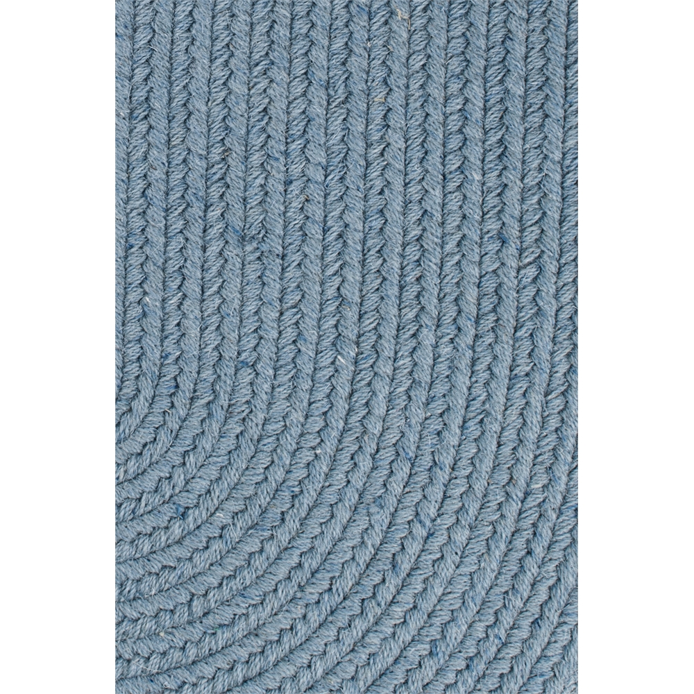 Solid Blue Bonnet Wool 18" x 36" Slice. Picture 1