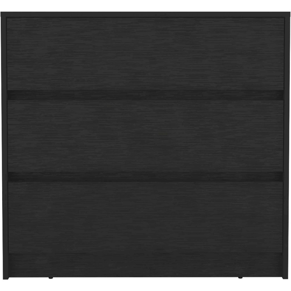 Austin Three Drawer Dresser Black MDF. Picture 2