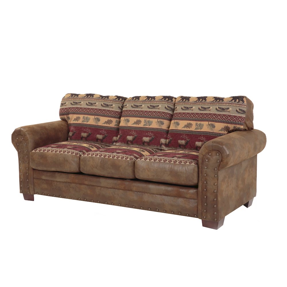 Sleeper Sofa, Brown. Picture 1