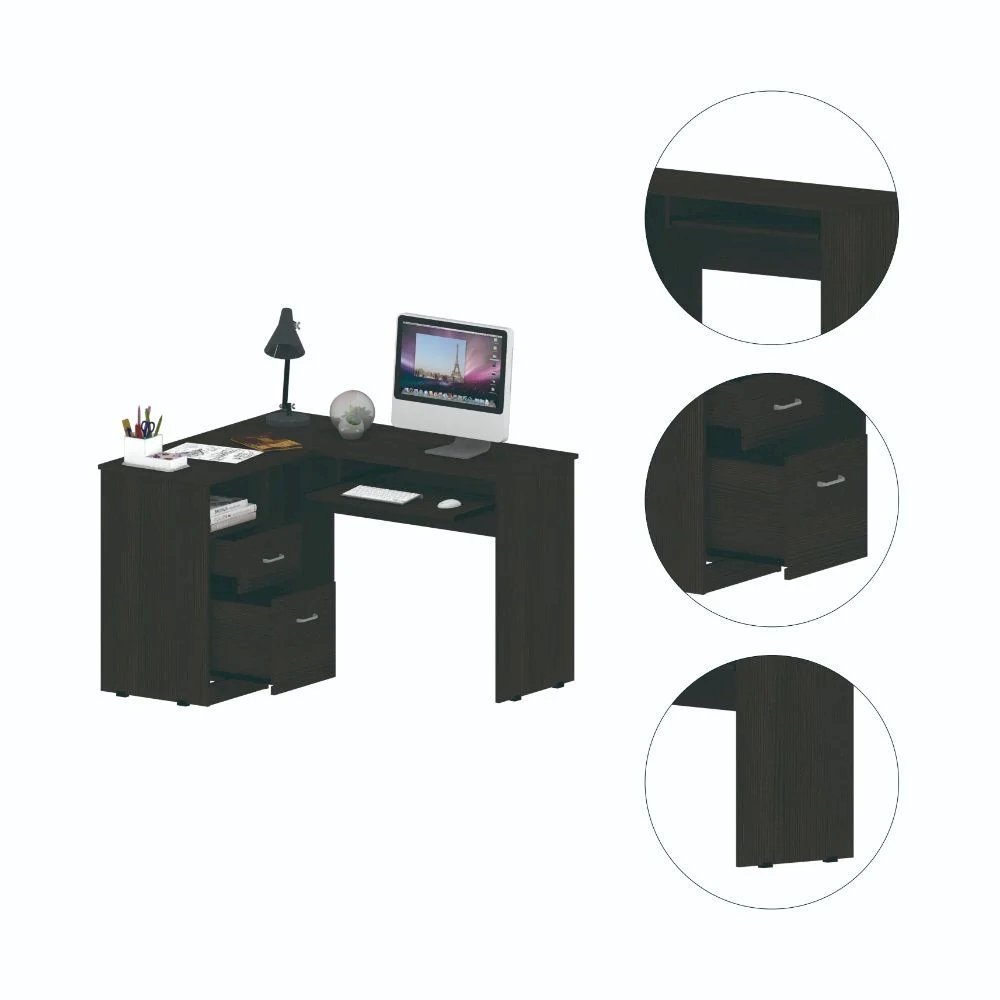 Mix Desk Black MDF. Picture 3