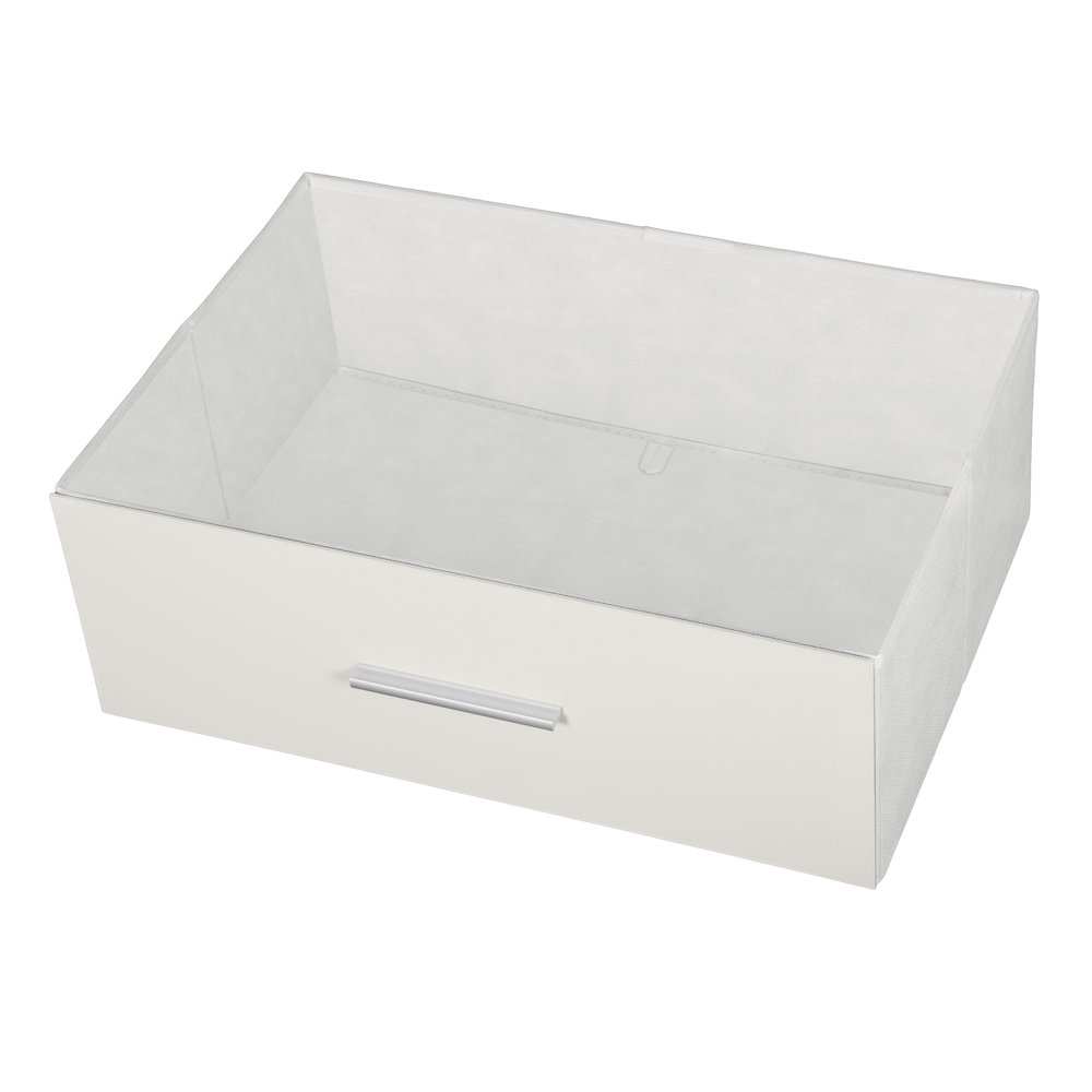 5-Drawer Dresser with Large Fabric Drawers, White. Picture 7