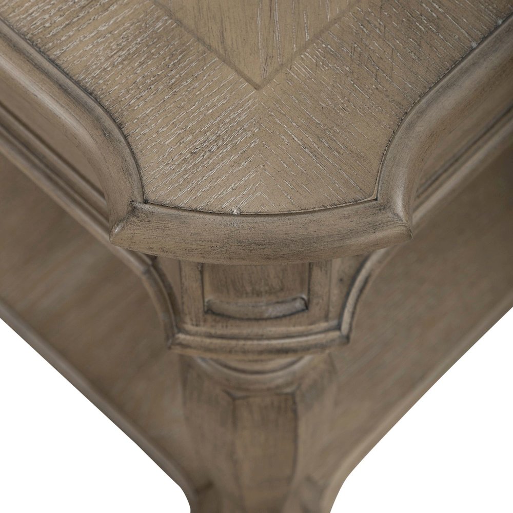Magnolia Manor End Table in Weathered Bisque. Picture 8
