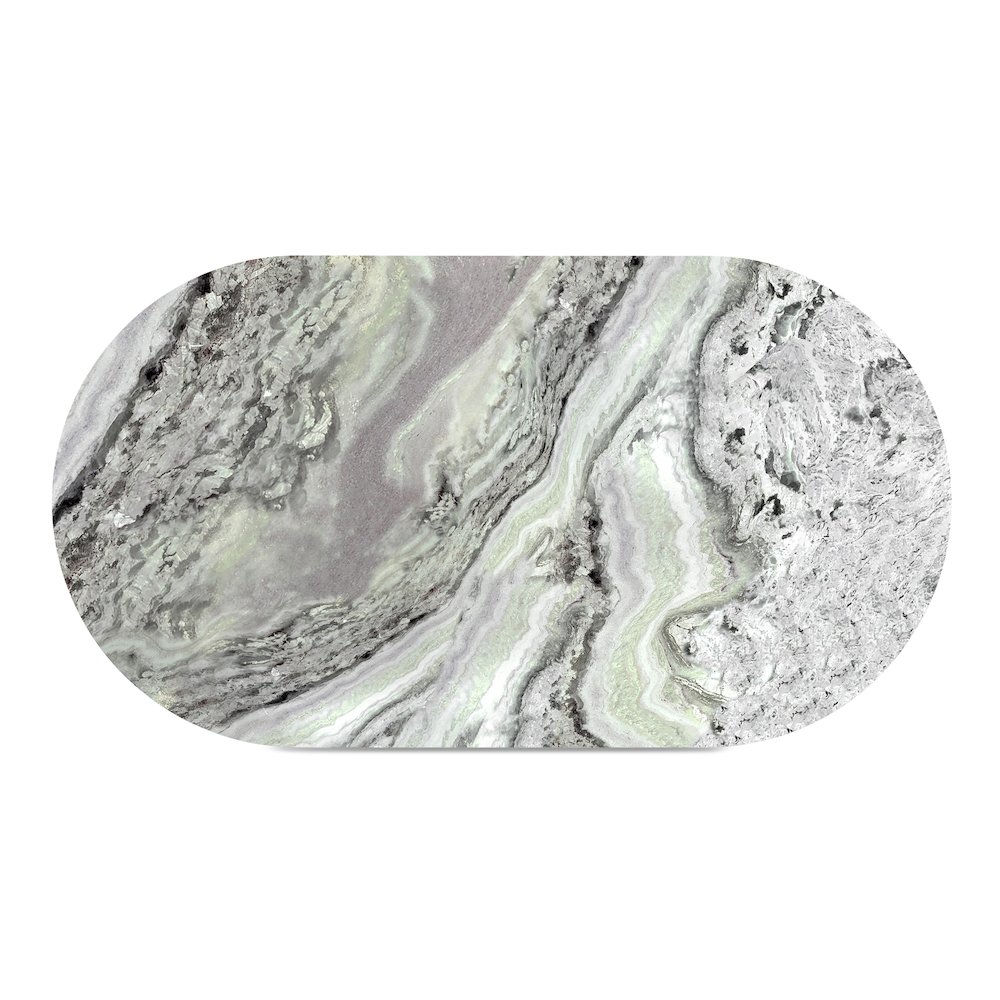 Celia Oval Dining Table Green Onyx Marble. Picture 10