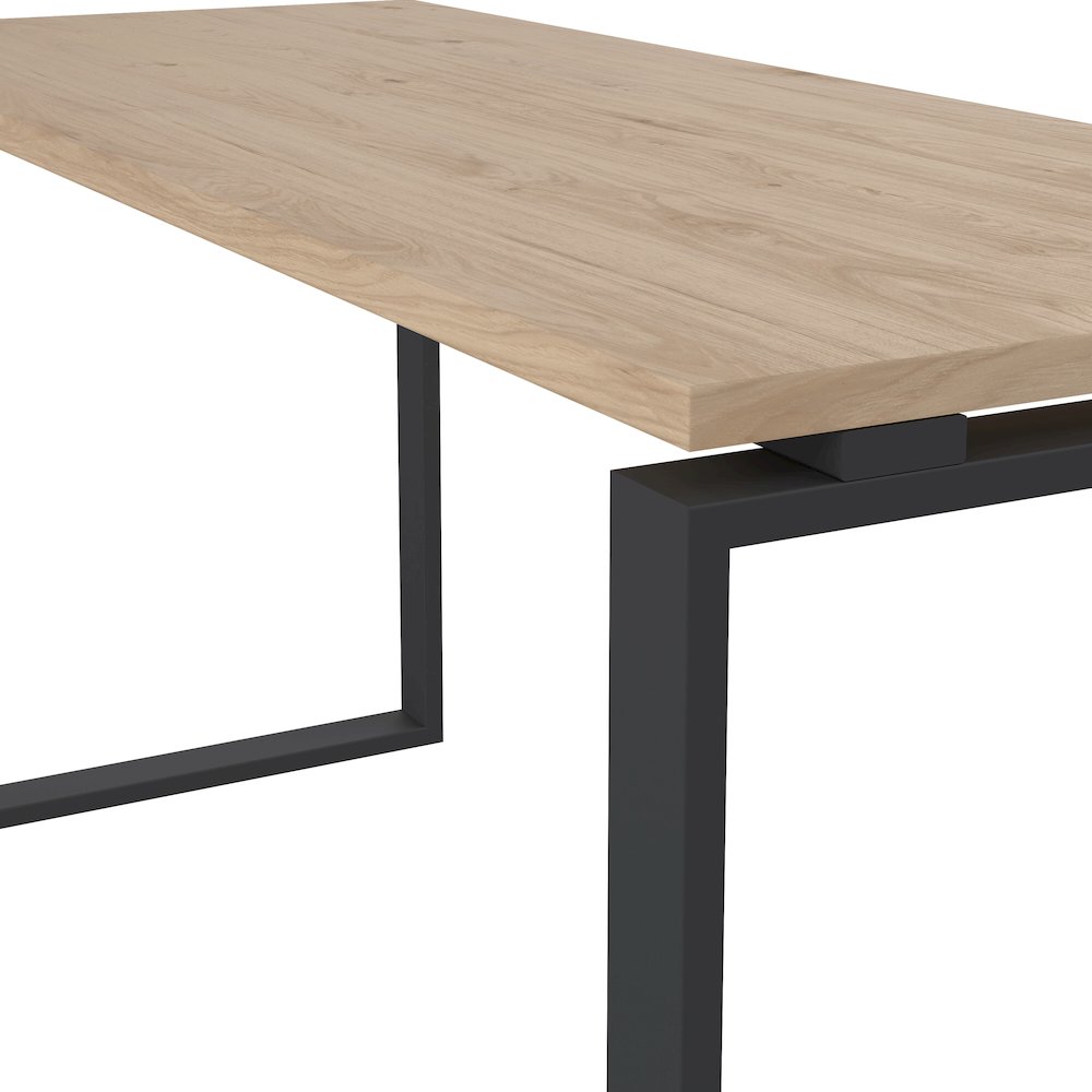 Sign Home Office Writing Office Desk, Jackson Hickory/Matte Grey. Picture 3