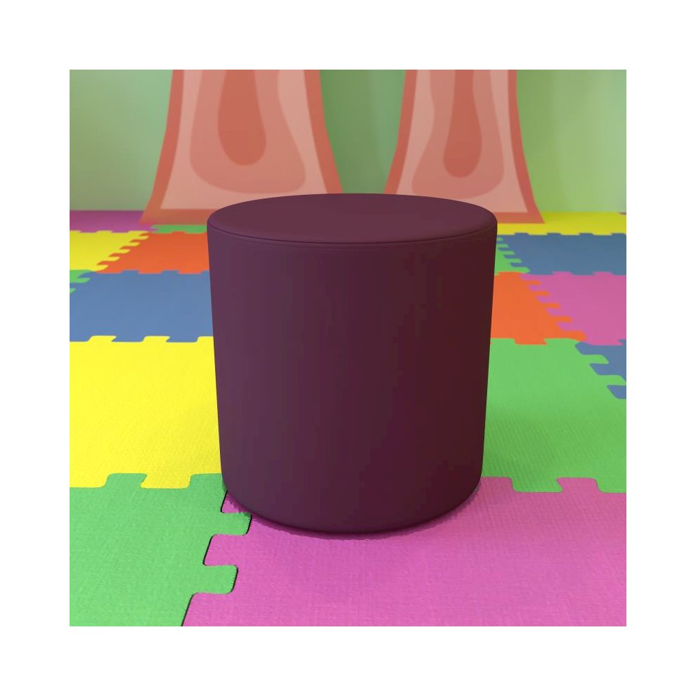 Soft Seating Flexible Circle for Classrooms and Common Spaces - 18" Seat Height (Purple). Picture 2