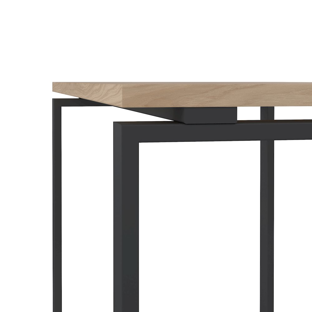 Sign Home Office Writing Office Desk, Jackson Hickory/Matte Grey. Picture 4