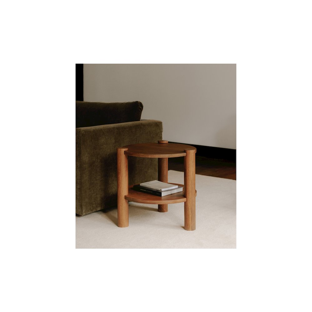 Olsen Accent Table Vintage Brown. Picture 3