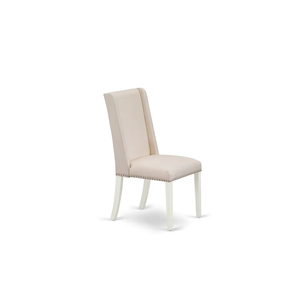 Dining Room Set Linen White, BOFL5-WHI-01. Picture 5