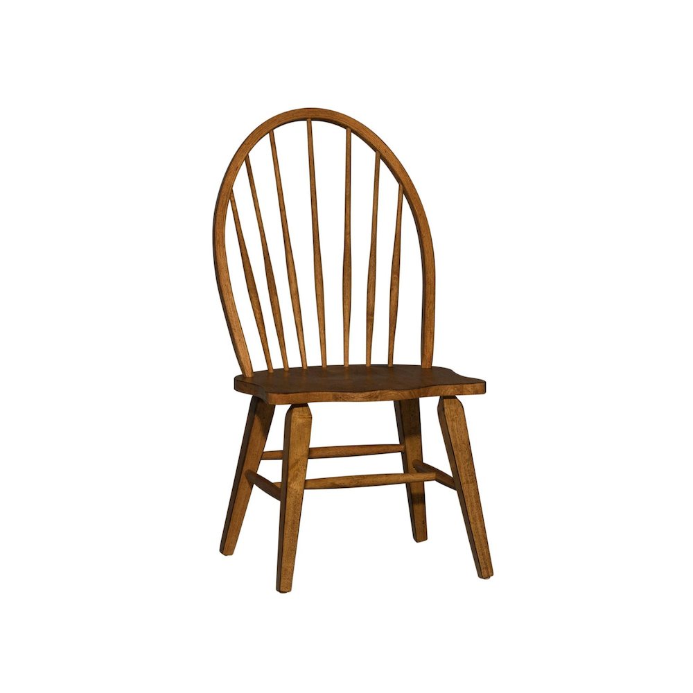Hearthstone Ridge Windsor Back Side Chair in Tobacco. Picture 1