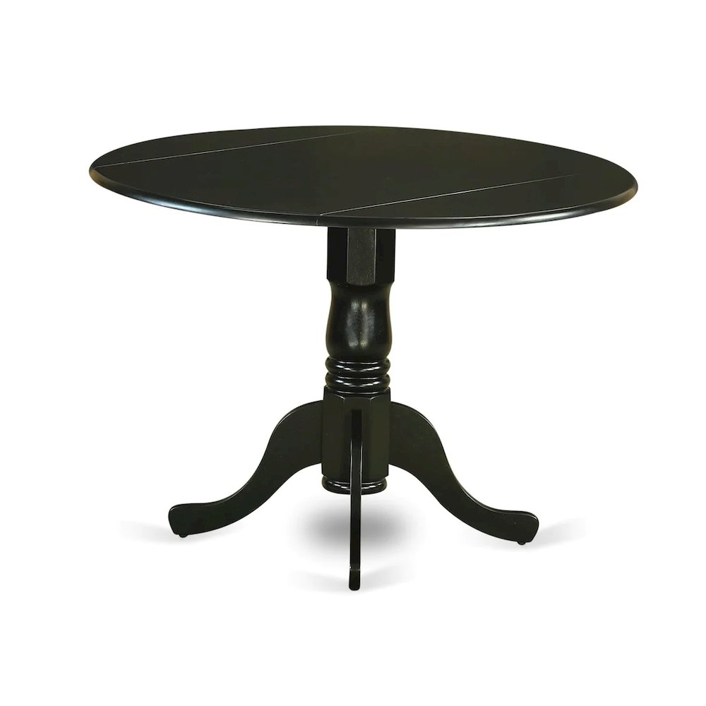 DLAN5-BLK-C 5 PC Table set - Dining Table and 4 Kitchen Dining Chairs. Picture 5