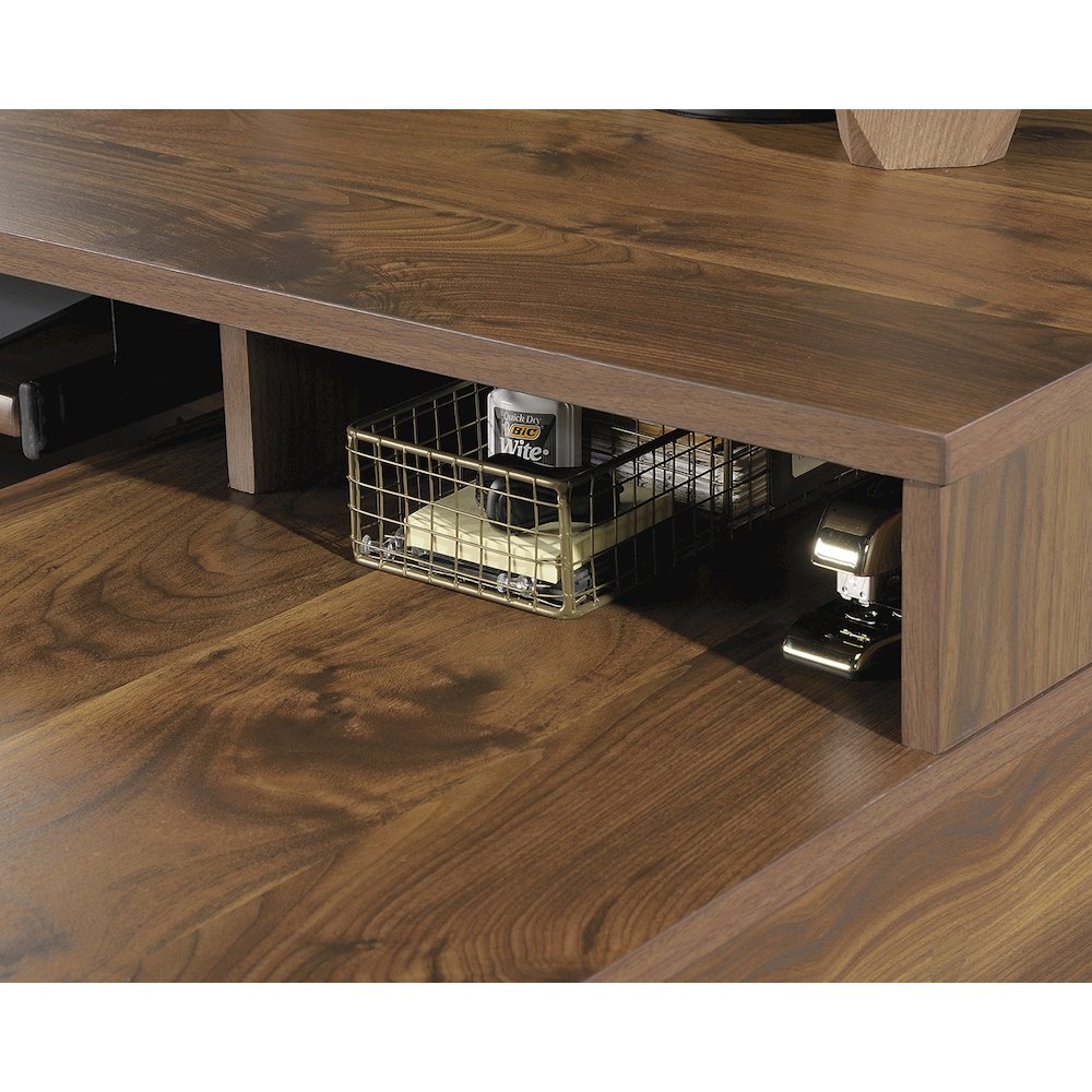 Clifford Place Commercial Office L Desk, Grand Walnut finish. Picture 8