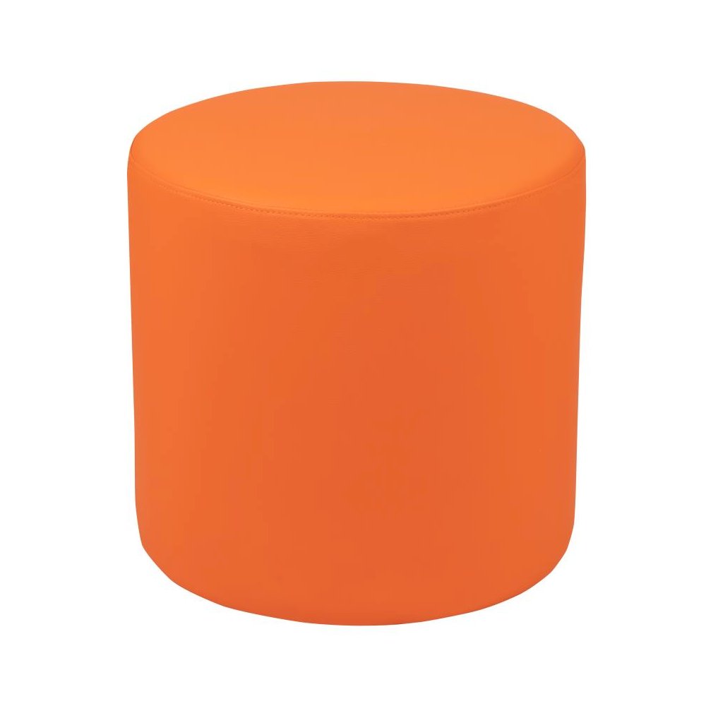Soft Seating Flexible Circle for Classrooms and Common Spaces - 18" Seat Height (Orange). Picture 1