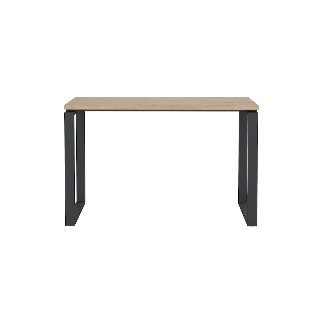 Sign Home Office Writing Office Desk, Jackson Hickory/Matte Grey. Picture 7