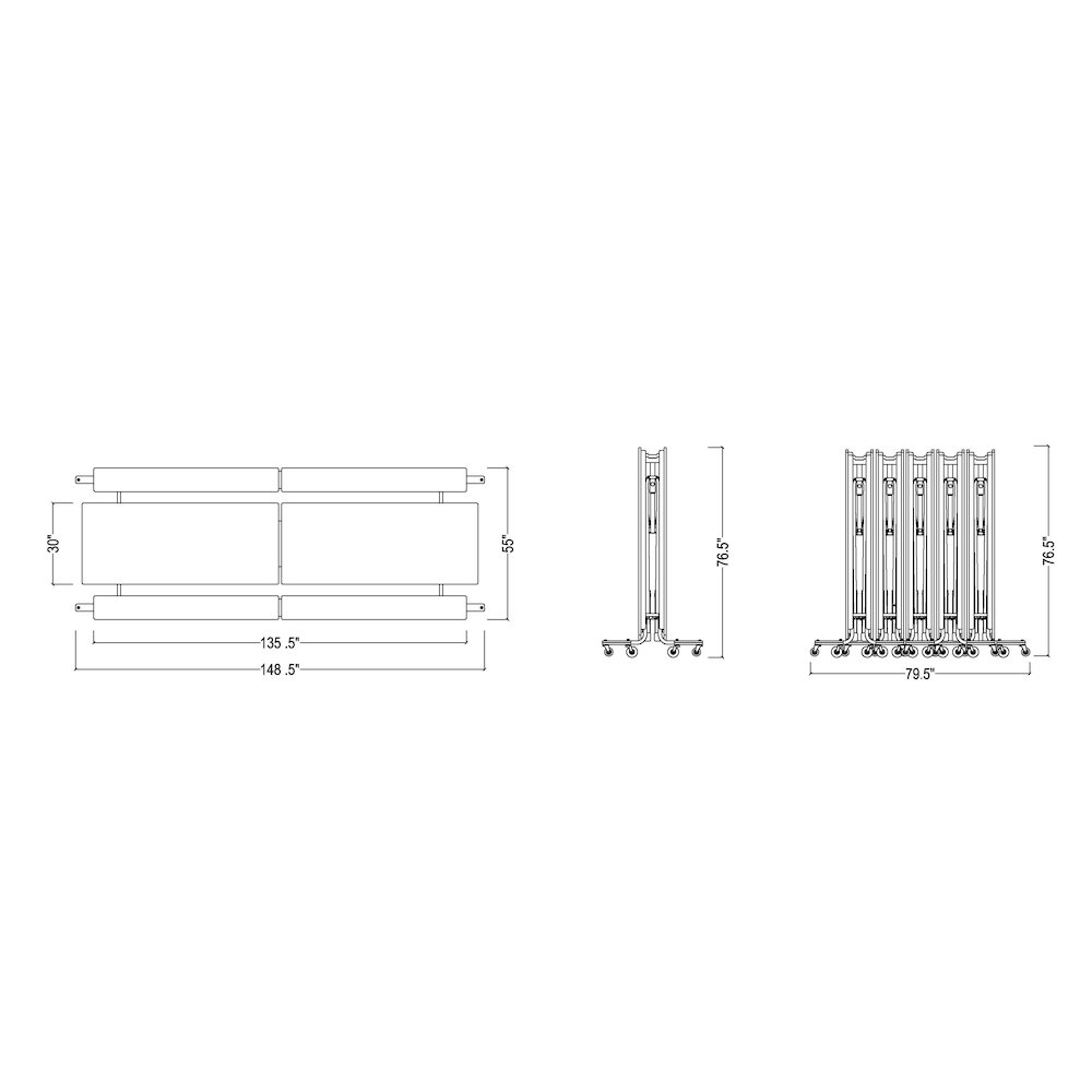Folding Bench Cafeteria Table. Picture 2