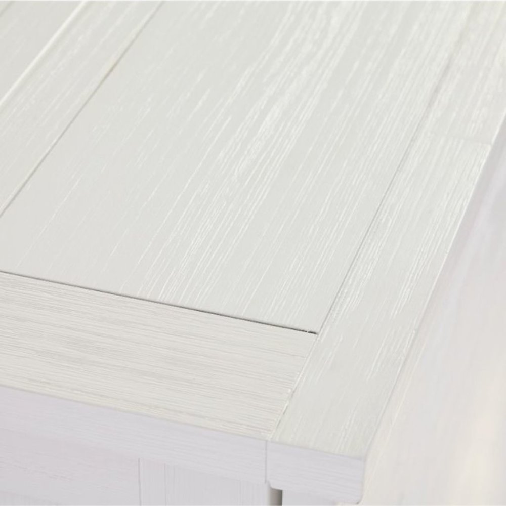 White Queen Wood Cabinet Bed with Compact Design and Usable Top Surface. Picture 9