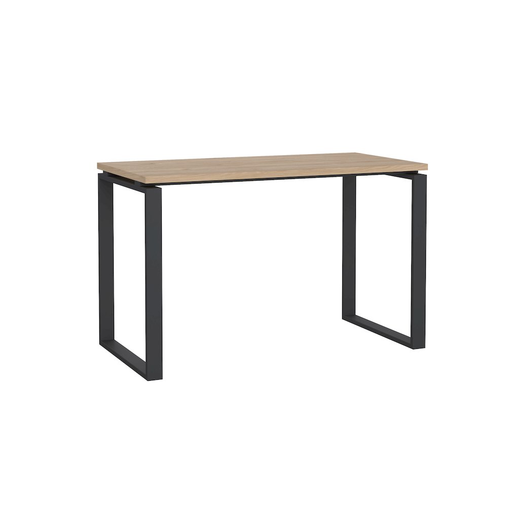 Sign Home Office Writing Office Desk, Jackson Hickory/Matte Grey. Picture 3