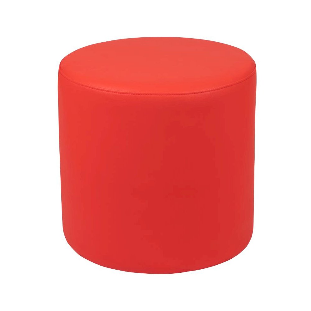 Soft Seating Flexible Circle for Classrooms and Common Spaces - 18" Seat Height (Red). Picture 1