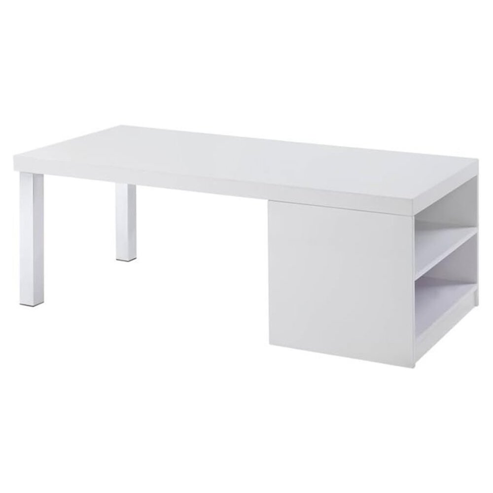 Harta Coffee Table White High Gloss & Chrome. Picture 1