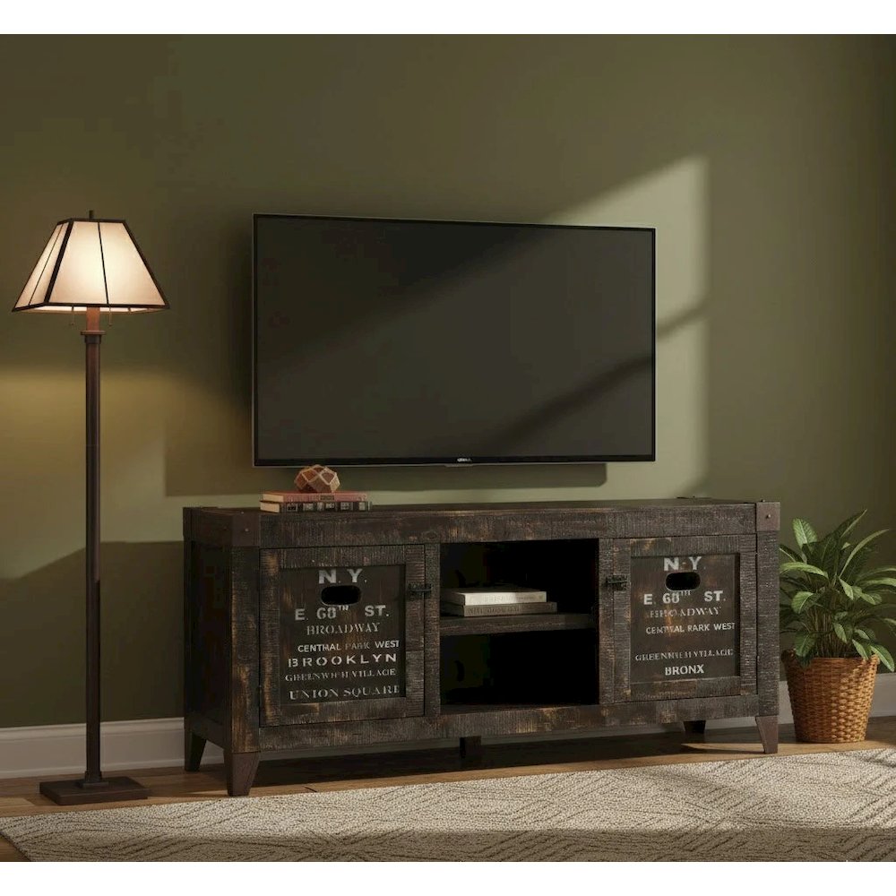 City 60" TV Stand - New York - With Graffiti. Picture 2