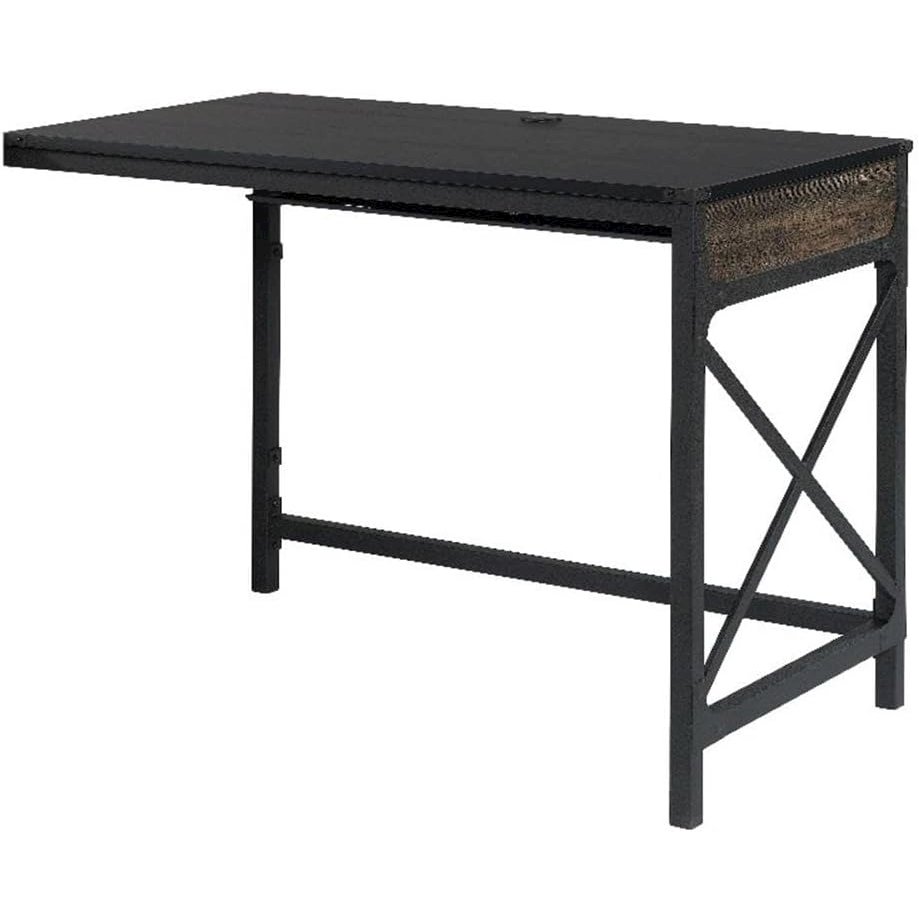 Foundry Road Desk Return, Carbon Oak finish. Picture 1