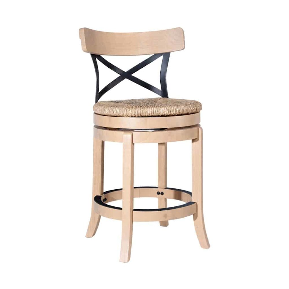 Myrtle Swivel Counter Stool - Blonde Oak. Picture 1