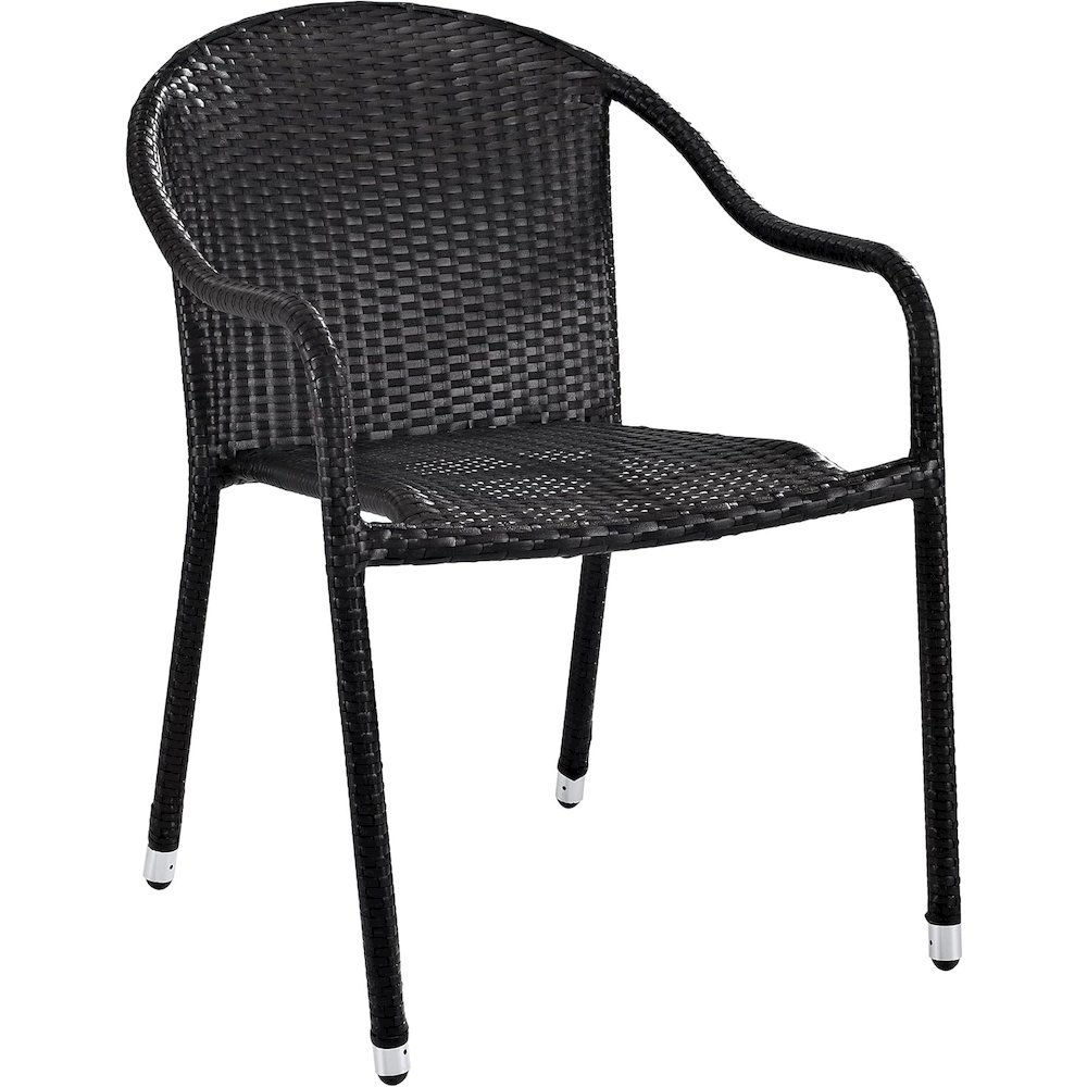 Modern Stackable Outdoor Wicker Chair Set of 4. Picture 2