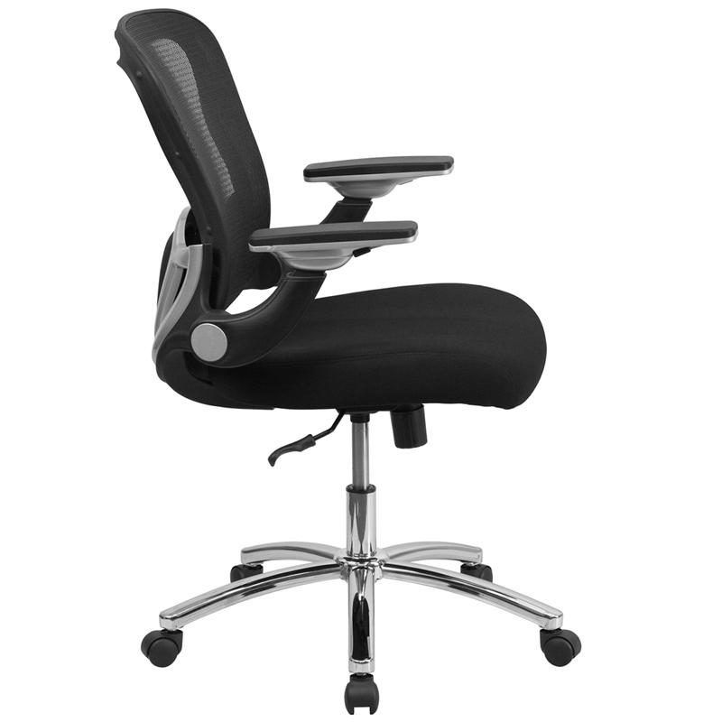 Mid-Back Black Mesh Executive Swivel Office Chair. Picture 2