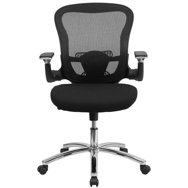 Mid-Back Black Mesh Executive Swivel Office Chair. Picture 4